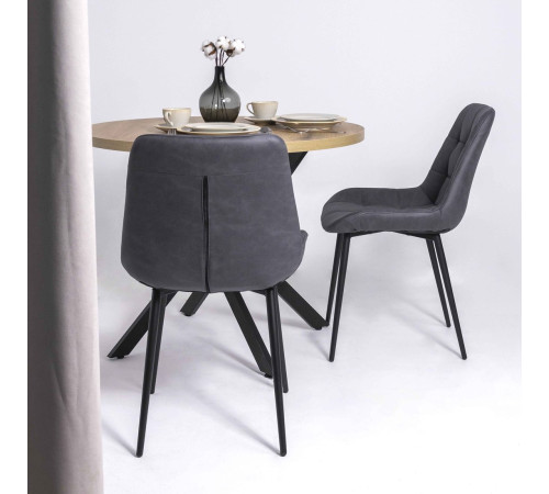 Стул Алвест AV 405 графитовая замша Kiprus 13/черный