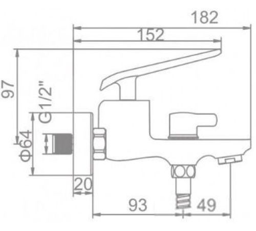 Смеситель Ledeme L3274B