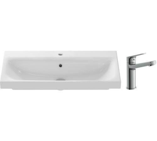 Умывальник Cersanit Moduo 80 Slim P-UM-MOD80SL/1 + 63037