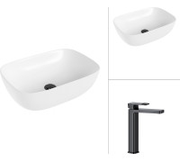 Умывальник Lauter 21493A + Cascade 21СК0655BS