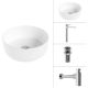 Умывальник Lauter 21499-31 + Reef 21CK8678C + сифон 21635CH + дон.клапан 21190CH хром