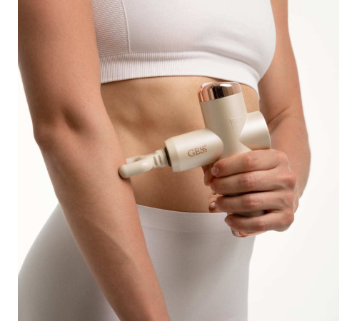 Перкуссионный массажер Gess Revolver GESS-877 Mini бежевый