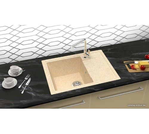 Кухонная мойка Berge BR-5850 светлый дуб