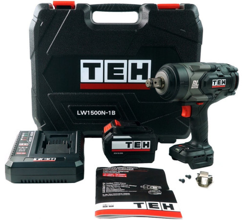 Гайковерт TEH LW1500N-1B с 1-им АКБ, кейс