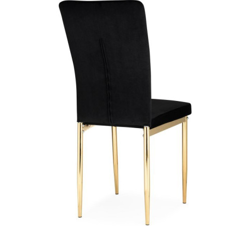 Стул Woodville Rek черный/золотой