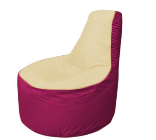 Кресло-мешок Flagman Трон Т1.1-2004 бежевый/фуксия