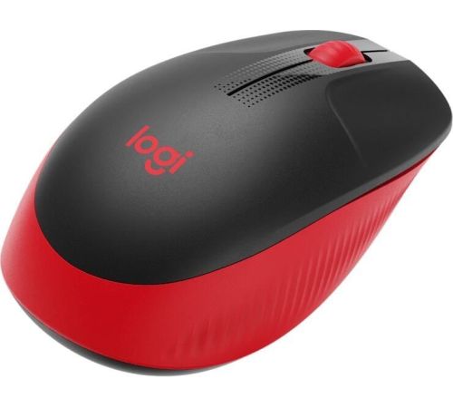 Мышь Logitech M190 черный/красный