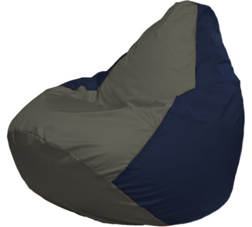 Кресло-мешок Flagman Груша Макси Г2.1-369 синий темный/серый темный