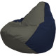 Кресло-мешок Flagman Груша Макси Г2.1-369 синий темный/серый темный