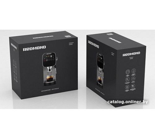 Рожковая кофеварка Redmond Редмонд CM701 сталь