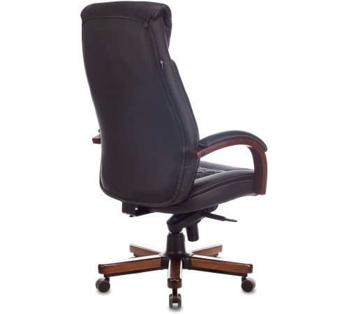 Кресло Бюрократ T-9924WALNUT черный