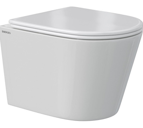 Унитаз подвесной Berges Wasserhaus Vita Rimless 043380 с сиденьем