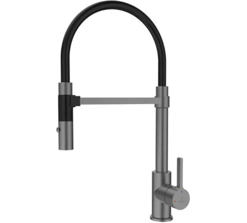 Смеситель Rose R133T оружейная сталь