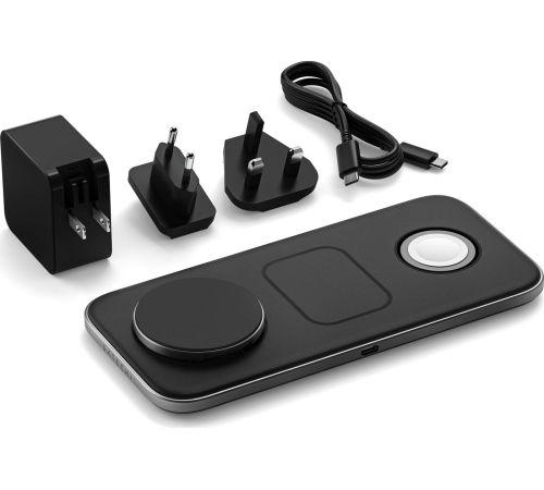 Беспроводное зарядное Satechi Qi2 Trio Wireless Charging Pad