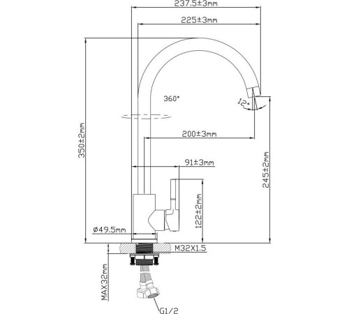 Смеситель Oasis L1008MG