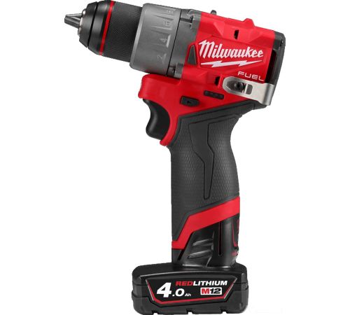 Дрель-шуруповерт Milwaukee M12 FUEL M12FDD2-402X 4933479874 с 2-мя АКБ 4 Ач, кейс