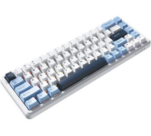 Клавиатура Ajazz AK680 Max 8+1K белый/голубой/темно-синий