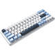 Клавиатура Ajazz AK680 Max 8+1K белый/голубой/темно-синий