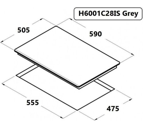 Варочная панель Schtoff H6001C28IS Grey