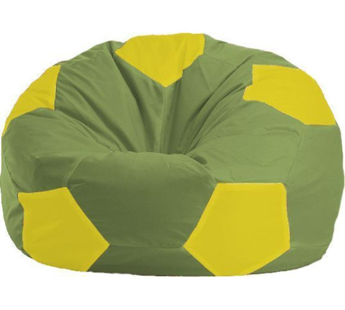 Кресло-мешок Flagman Мяч Стандарт М1.1-228 оливковый/желтый