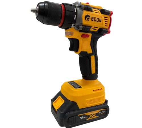Дрель-шуруповерт Edon Pro AD-18BL с 2-мя АКБ, кейс