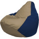 Кресло-мешок Flagman Груша Макси Г2.1-80 синий темный/бежевый темный