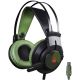 Наушники с микрофоном A4Tech Bloody J450 черный/зеленый