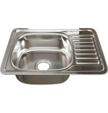 Кухонная мойка Mixline 533713 левая, полированная, 0.8 мм