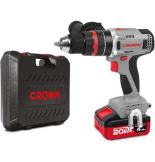 Ударная дрель-шуруповерт Crown CT21093HMX-4 BMC с 2-мя АКБ, кейс