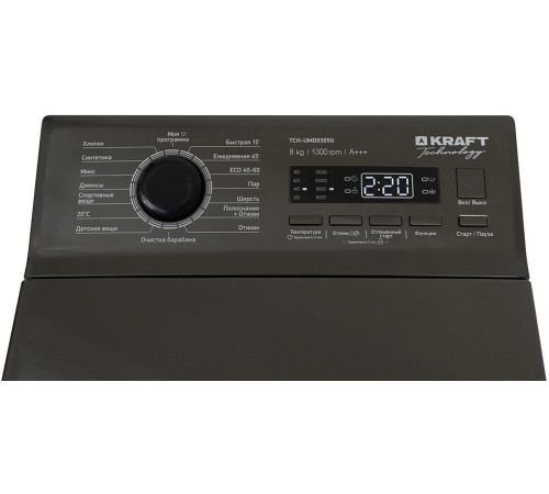 Стиральная машина с вертикальной загрузкой Kraft TCH-UMD8305G