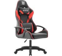 Игровое геймерское кресло Defender Flamis черный/красный