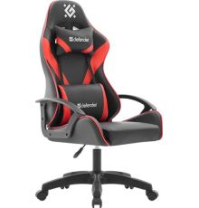 Игровое геймерское кресло Defender Flamis черный/красный