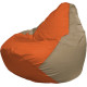 Кресло-мешок Flagman Груша Макси Г2.1-30 оранжевый/бежевый темный