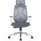 Офисное кресло Norden Имидж Grey YS-0817HD+TW белый пластик/серая сетка