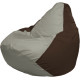 Кресло-мешок Flagman Груша Макси Г2.1-340 коричневый/серый