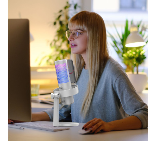 Проводной микрофон FIFINE A9 белый