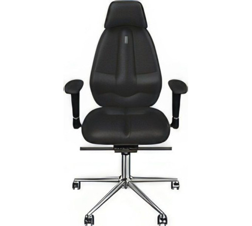 Офисное кресло Kulik System Classic азур, черный с подголовником