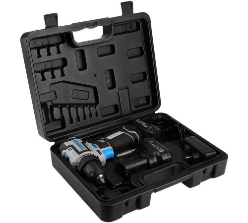 Дрель-шуруповерт Deko Sharker 20V PRO 084-1035 с 2-мя АКБ, кейс