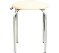 Табурет Белс Пенто Chrome V 450885/V18 кожзам, бежевый