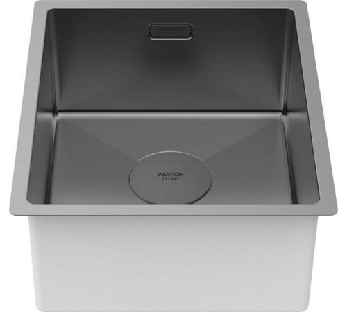 Кухонная мойка Paulmark Next 38 UNI PM213844-GM черный/вороненая сталь