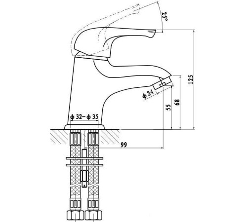 Смеситель Gross Aqua Basic 6226257C