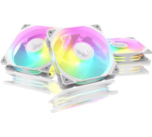 Комплект вентиляторов для корпуса ASUS TUF Gaming TR120 ARGB Triple Pack белый