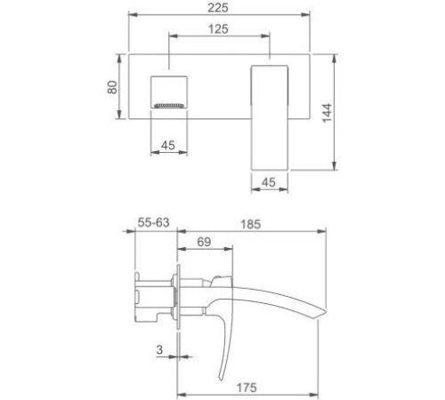 Смеситель Gappo G1007-29