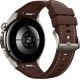 Умные часы Huawei Watch 5 46 мм титановый, с коричневым силиконовым ремешком, международная версия