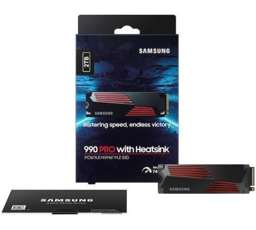 SSD Samsung 990 Pro с радиатором 2TB MZ-V9P2T0CW