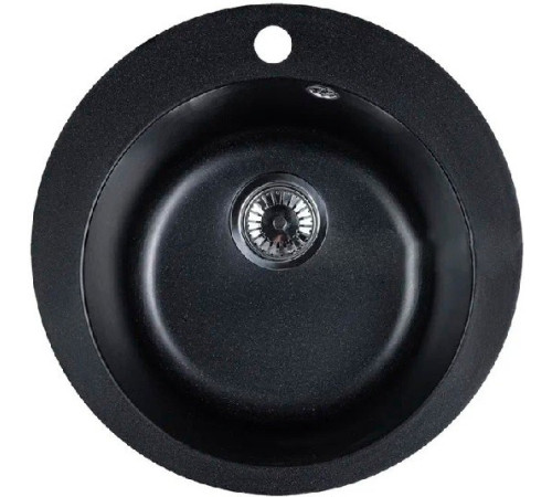 Кухонная мойка Marblan Orbi оникс, с сифоном