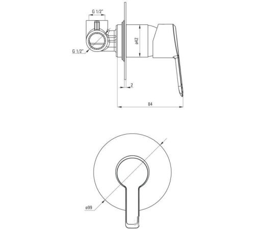 Смеситель Deante Arnika BQA 044L