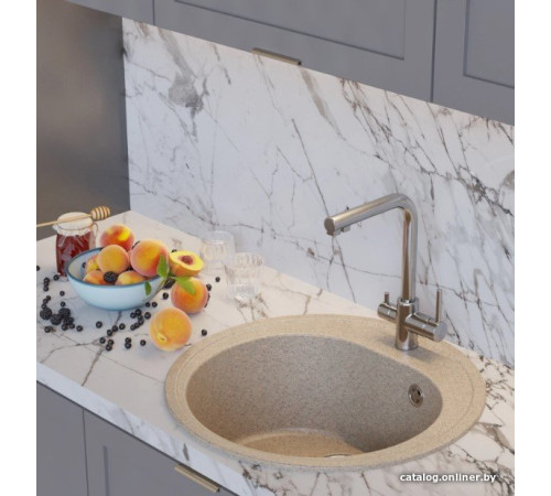 Кухонная мойка Mixline ML-GM11 551824 бежевый