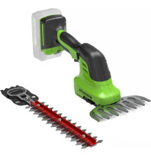 Кусторез + ножницы Greenworks G24SHT 1600607 без АКБ