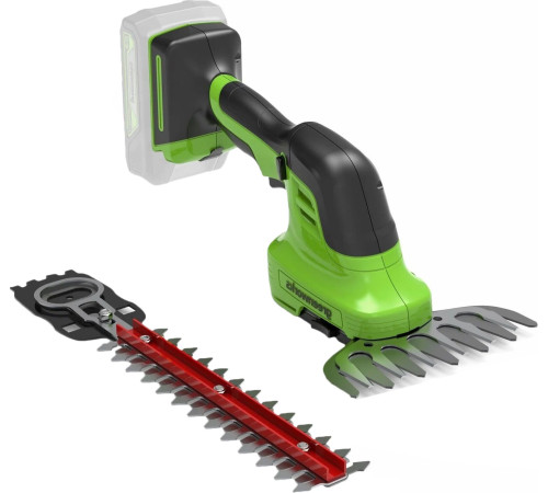 Кусторез + ножницы Greenworks G24SHT 1600607 без АКБ